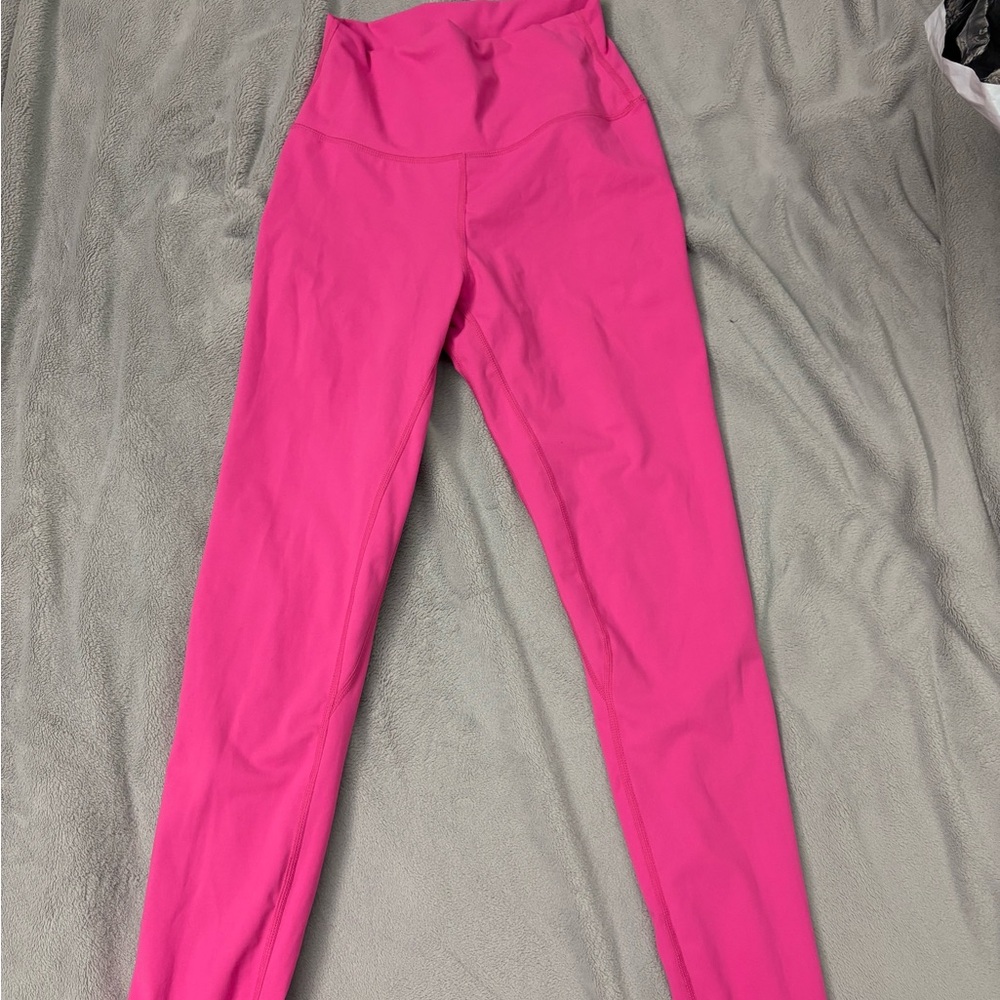 Bubble Gum Pink High-Waisted Leggings